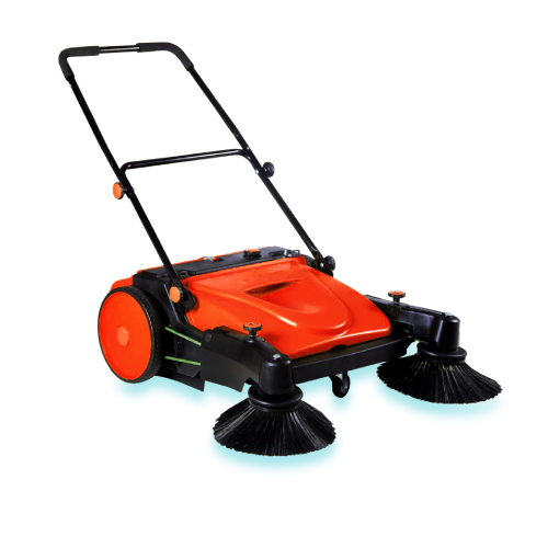 Fast Clean Rally WSW37 Extended Twin Brush Push Sweeper